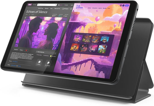 Lenovo Tab One - Ultra-Lightweight 8.7" HD Tablet with 12.5 Hours of Streaming, 4 GB Memory, and Folio Case Included