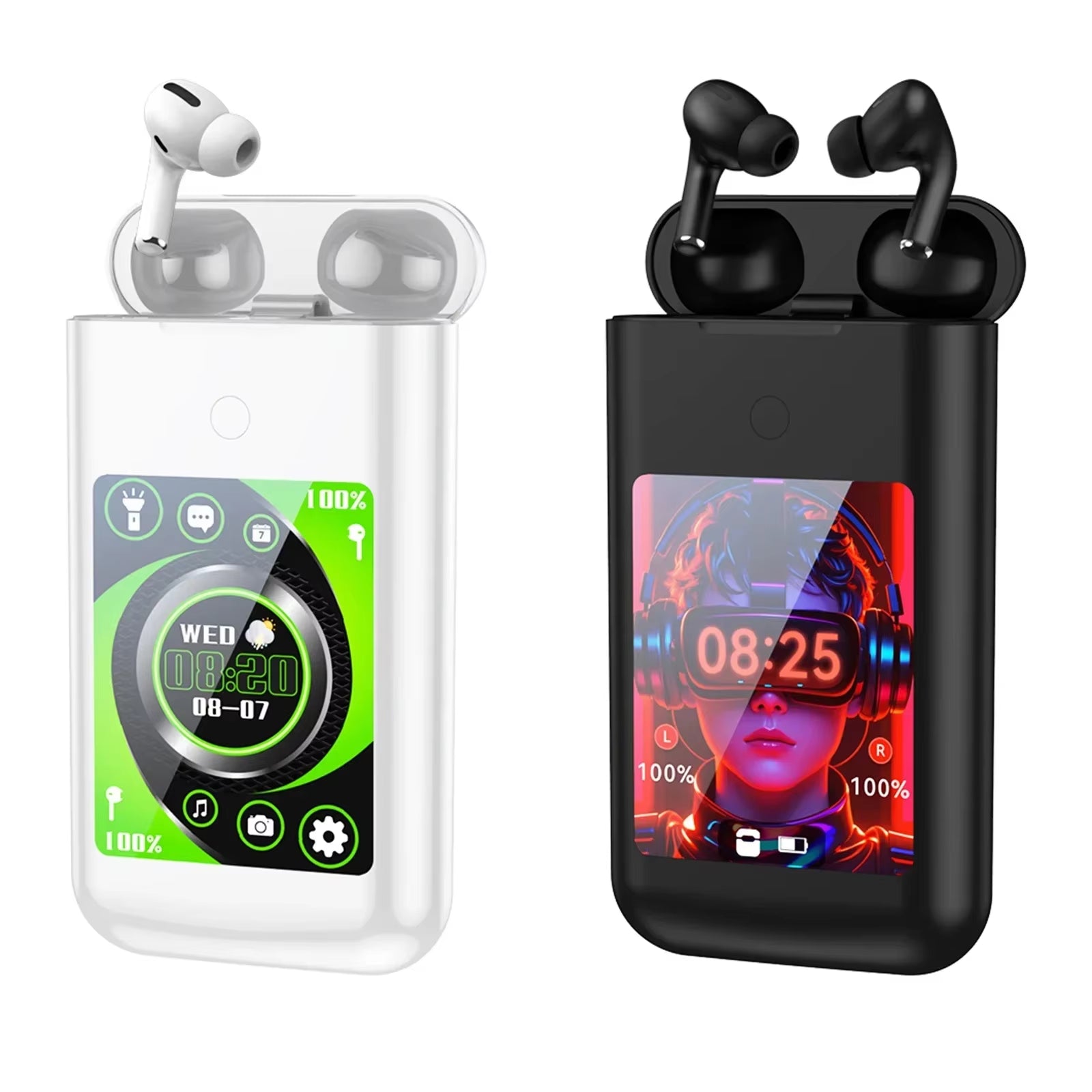 Experience the Future of Sound with FLLTF A98 BOX: Multifunctional In-Ear Bluetooth Earphones with Touch Screen Charging Case