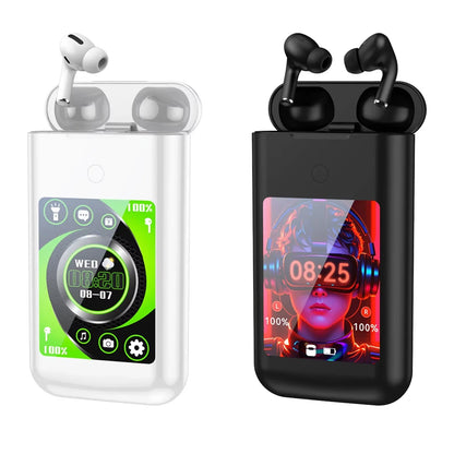 Experience the Future of Sound with FLLTF A98 BOX: Multifunctional In-Ear Bluetooth Earphones with Touch Screen Charging Case