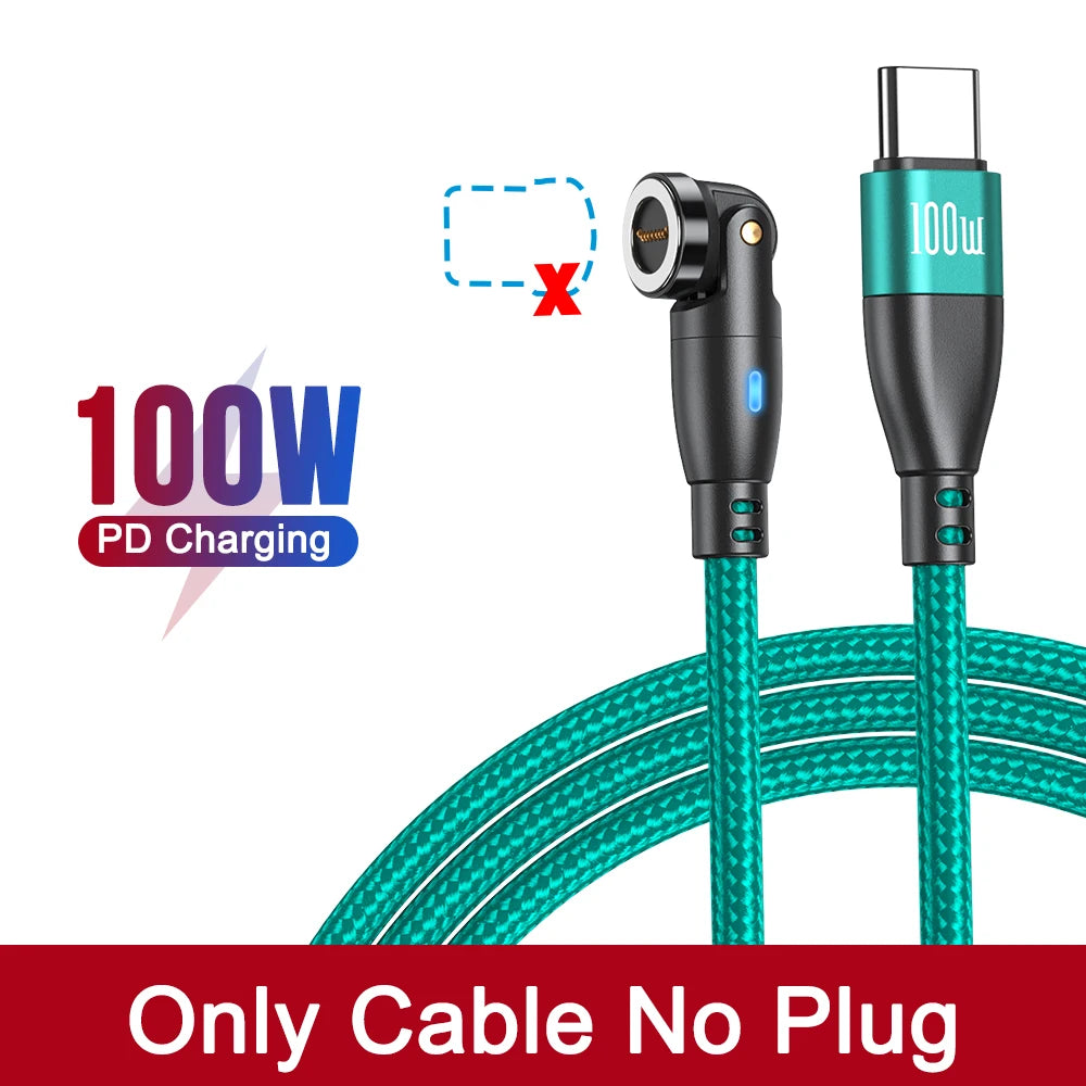 Experience Lightning-Fast Charging with the 100W Magnetic USB Type C Cable - Perfect for iPhone, Samsung, and MacBook!