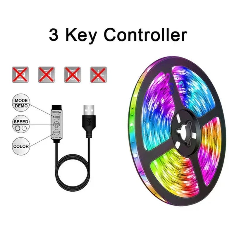 Transform Your Space with Color: USB LED Strip Lights with APP Control for Vibrant Room Decoration