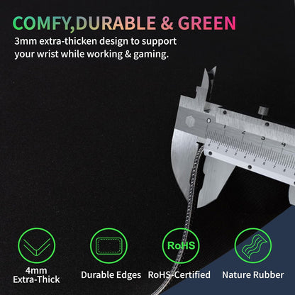 Elevate Your Gaming Experience with the RGB Gaming Mouse Pad - 15W Wireless Charging, 10 LED Light Modes, and Extra Large Surface for Ultimate Comfort