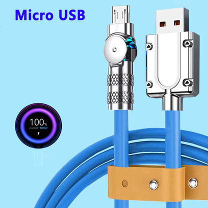 Experience Lightning-Fast Charging with the Micro USB 120W 3A Elbow Data Cable for Samsung Galaxy S7, S5, Xiaomi, and More!