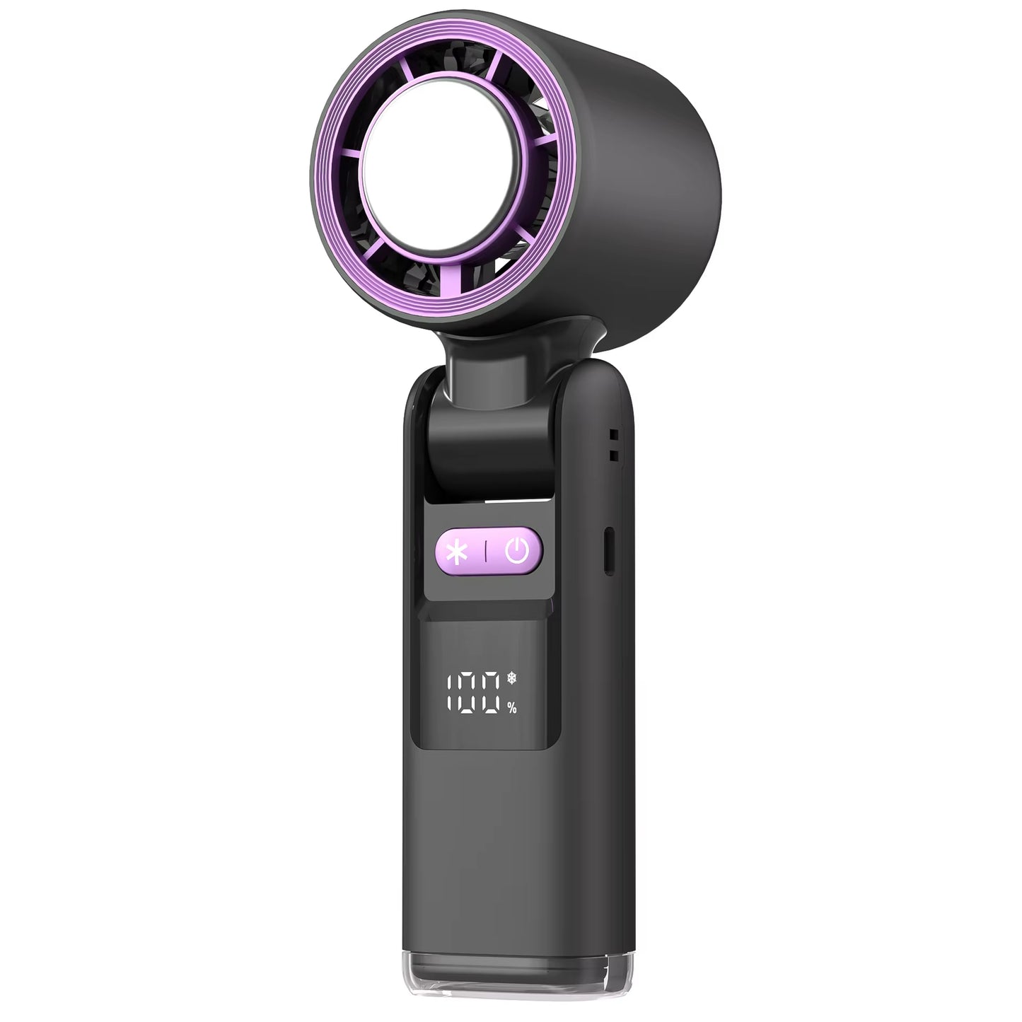 Experience Ultimate Cooling Anywhere with the 100 Turbos Chilled Ice Sensation Mini Turbo Speed Fan - USB Powered, Perfect for Outdoor Adventures, Office, and Dorm!