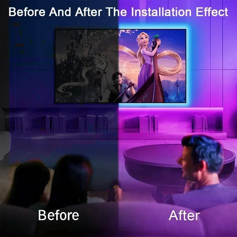 Transform Your Space with Color: USB LED Strip Lights with APP Control for Vibrant Room Decoration
