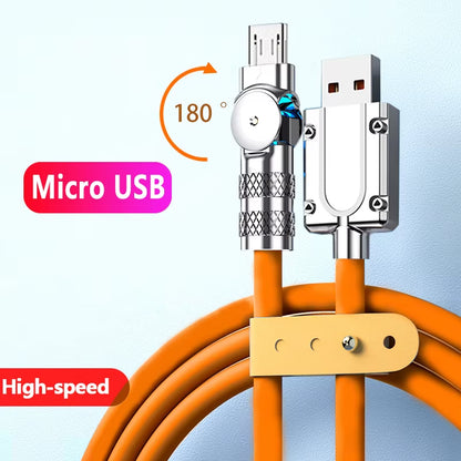 Experience Lightning-Fast Charging with the Micro USB 120W 3A Elbow Data Cable for Samsung Galaxy S7, S5, Xiaomi, and More!