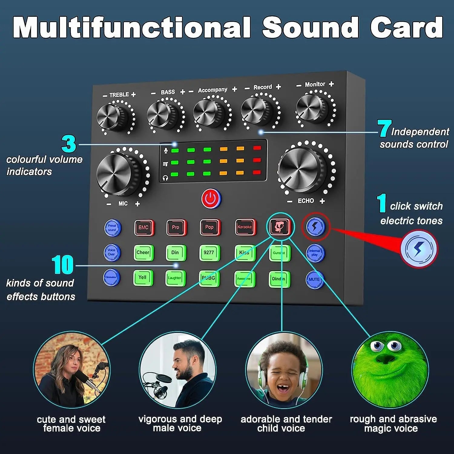 Ultimate Zealsound Podcast Equipment Bundle - Professional BM800 Microphone with V8S Voice Changer for Streaming, Recording, and Content Creation on PC, Mobile, TikTok, and YouTube