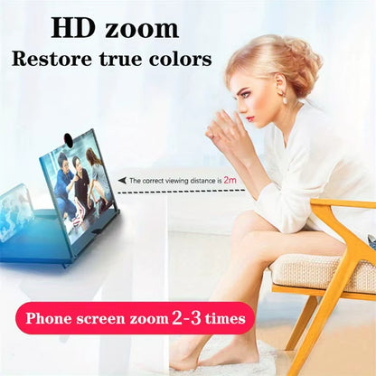 Transform Your Viewing Experience with the 10/12 Inch Multi-Functional HD Mobile Phone Screen Amplifier - Anti Blue Light Eye Protection and Enhanced Clarity