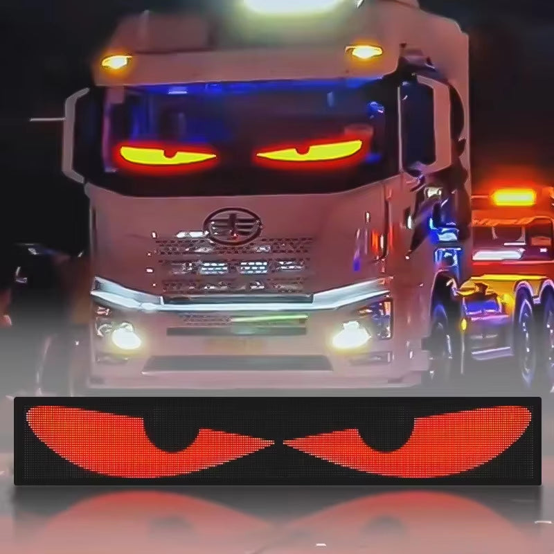 Transform Your Space with the RGB LED Car Sign - Programmable Bluetooth App-Controlled Matrix Panel for Creative Displays