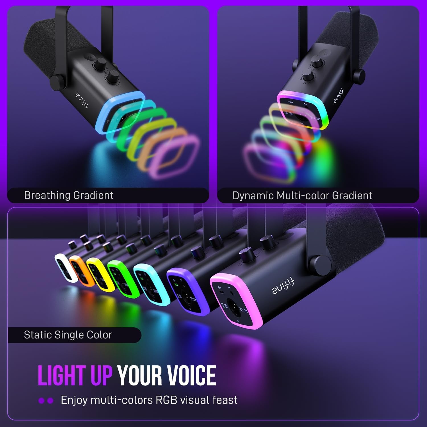 Elevate Your Streaming with the Ampligame AM8 Dynamic USB/XLR Microphone - Perfect for Podcasts, Gaming, and More!