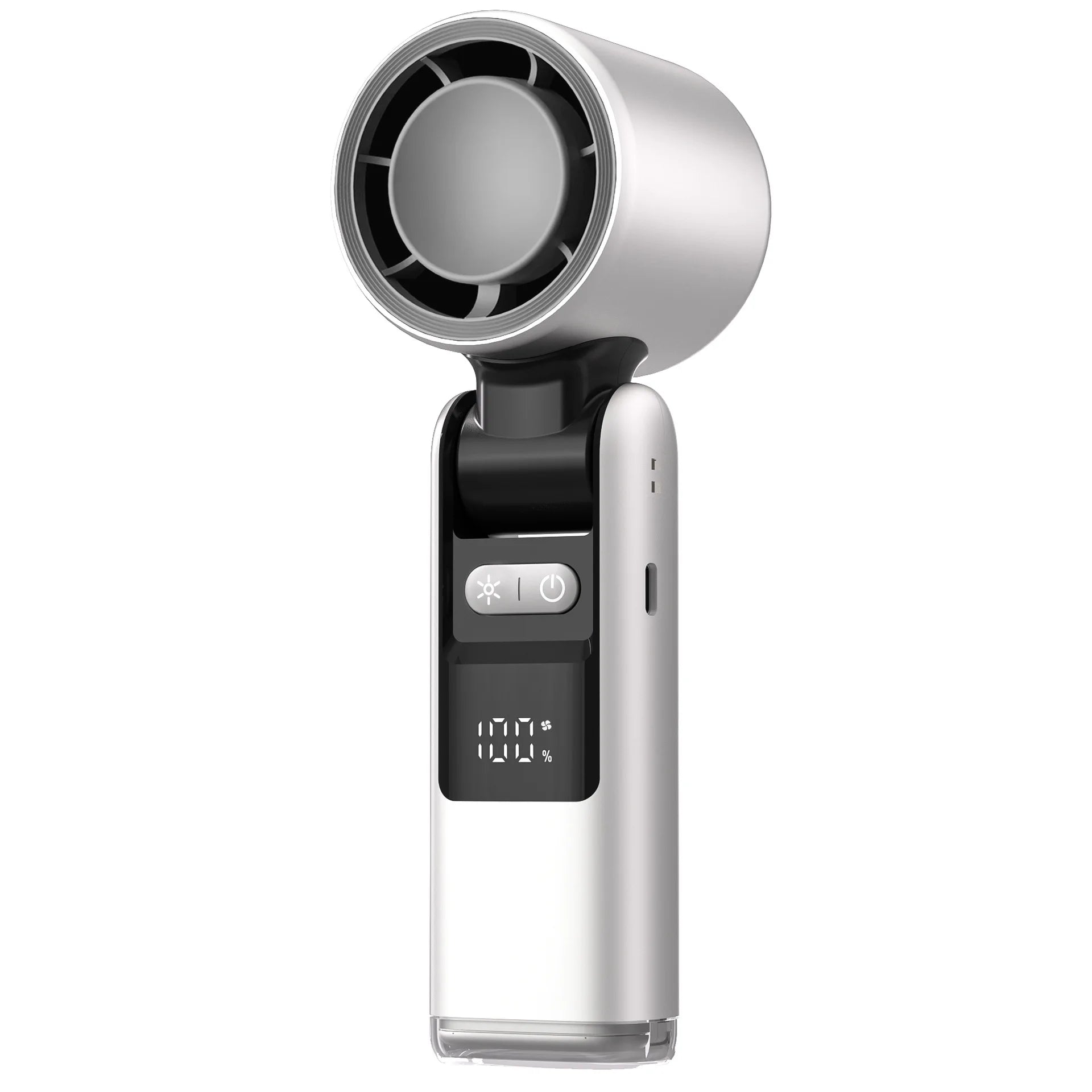 Experience Ultimate Cooling Anywhere with the 100 Turbos Chilled Ice Sensation Mini Turbo Speed Fan - USB Powered, Perfect for Outdoor Adventures, Office, and Dorm!