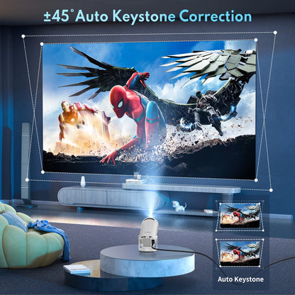 Experience Cinematic Brilliance with the 4K Mini Projector - Perfect for Movie Nights, Gaming, and More!