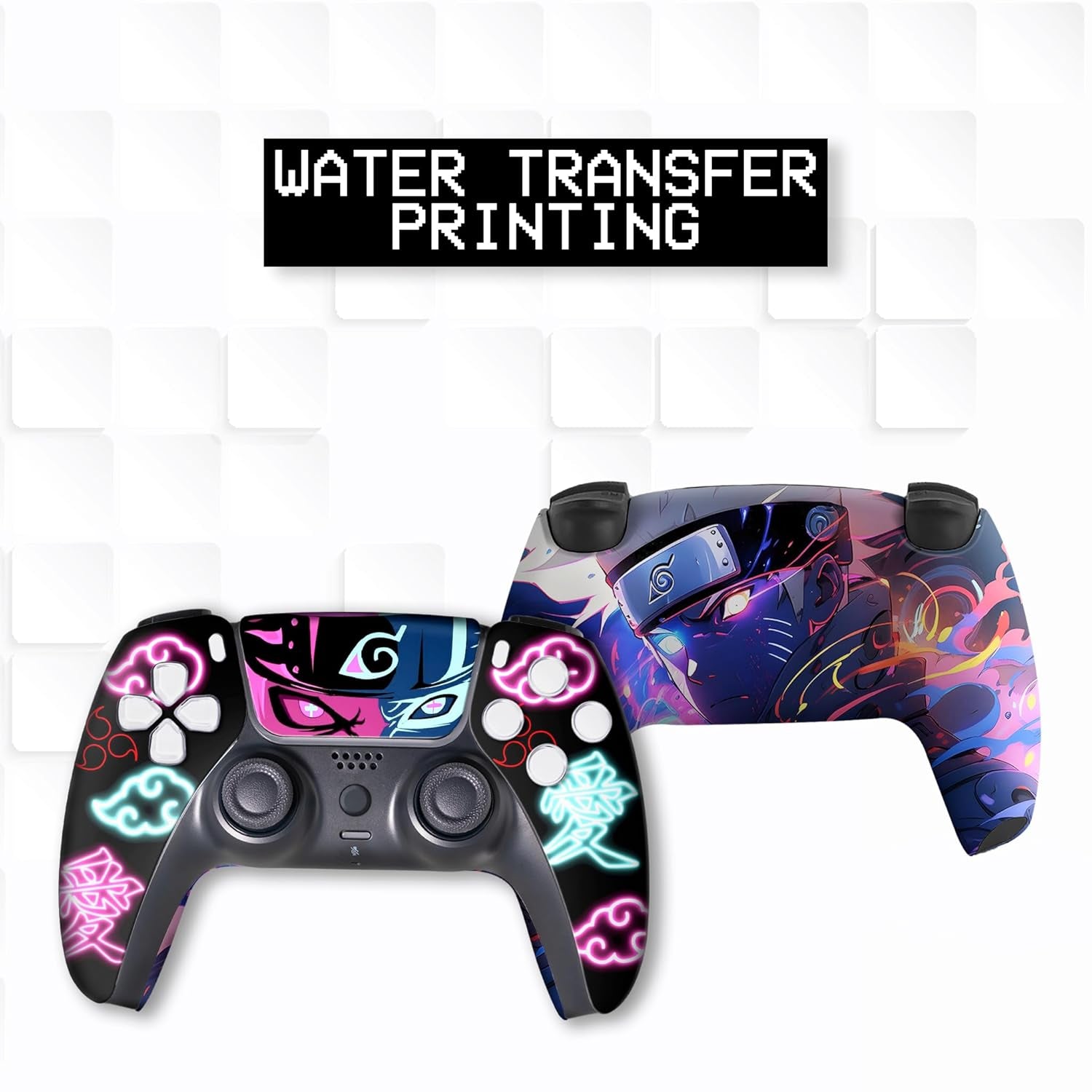 Elevate Your Gaming Experience with the Natrruto Custom Wireless PS-5 Controller - Unique Hydro-Dip Design for PlayStation 5 by BCB Controllers
